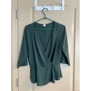 Wilfriend Blouse Size 10 Turquoise